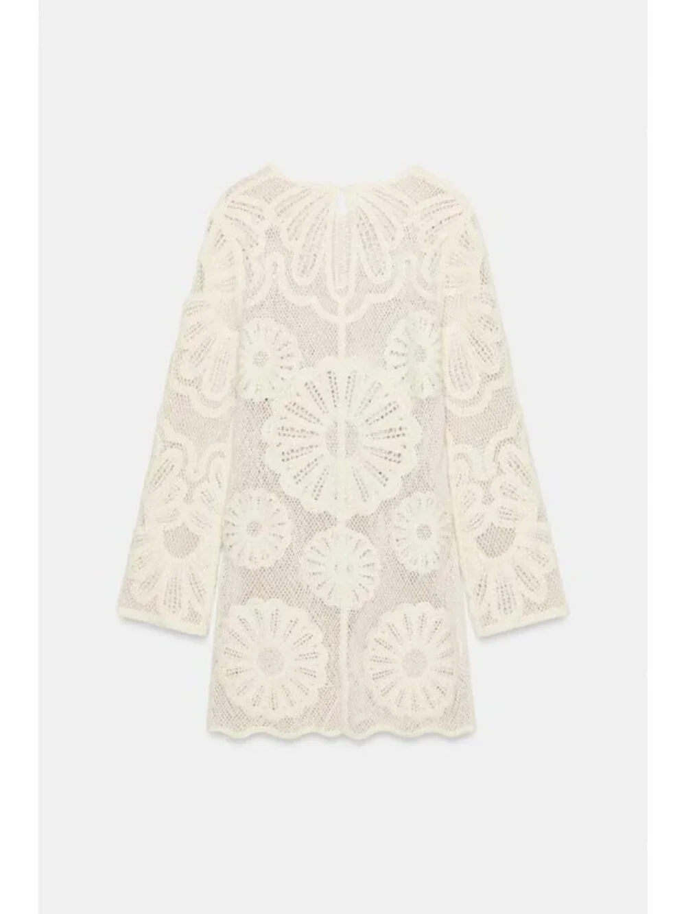 ZARA CROCHET SHORT DRESS - Picture 9 of 10